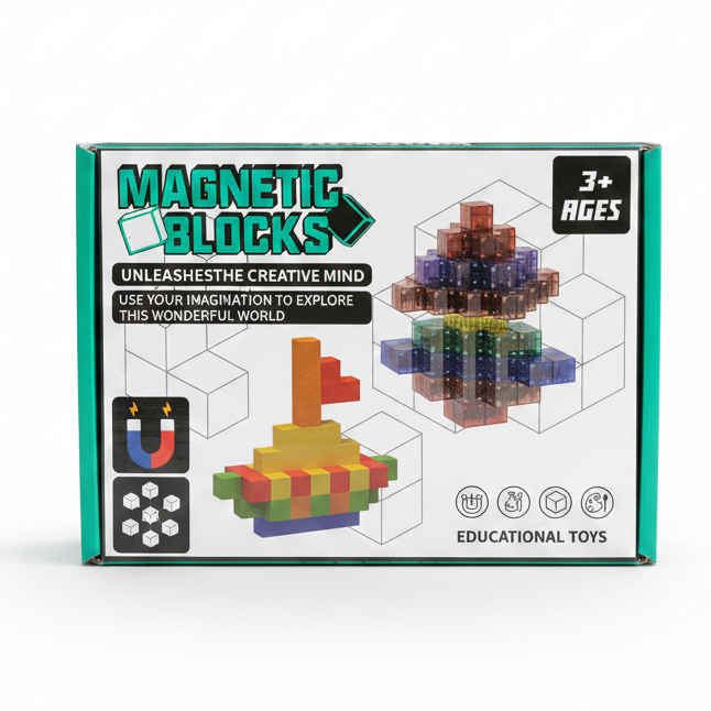 Magnetiska byggklossar